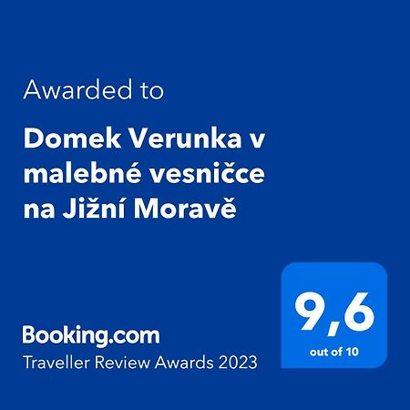 Domek Verunka V Malebne Vesnicce Na Jizni Morave Svatoborice Exterior photo